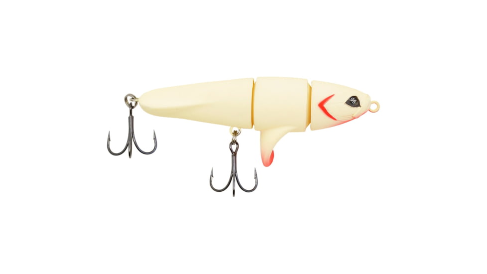 Googan Squad Mini Revolver Hard Bait, 3.5in, 1/2 oz, Matte Bone, 10-01-GGS-10014M