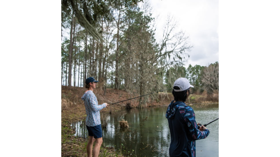 Googan Squad Patriotic Jigs Hooded Long-Sleeve Shirt w/Mesh Back - Mens, Medium, GS239-M