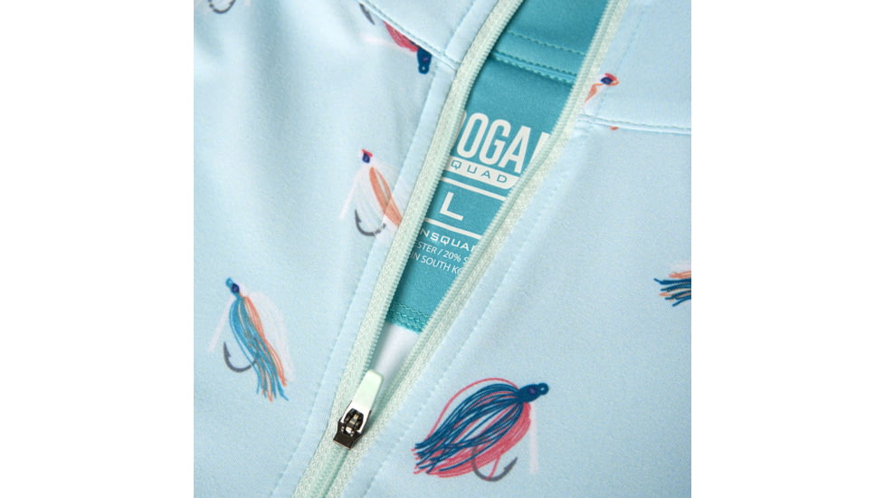 Googan Squad Salt Air Tossed Jig Quarter Zip Shirt - Mens, 3XL, GS091-3XL