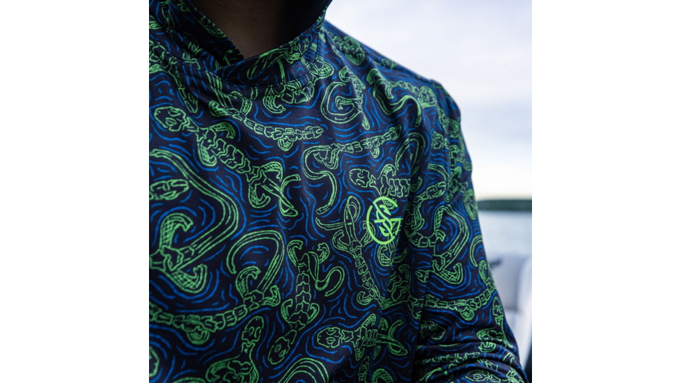 Googan Squad Slizzard Lizard Hooded Long-Sleeve Shirt - Mens, Large, GS241-L