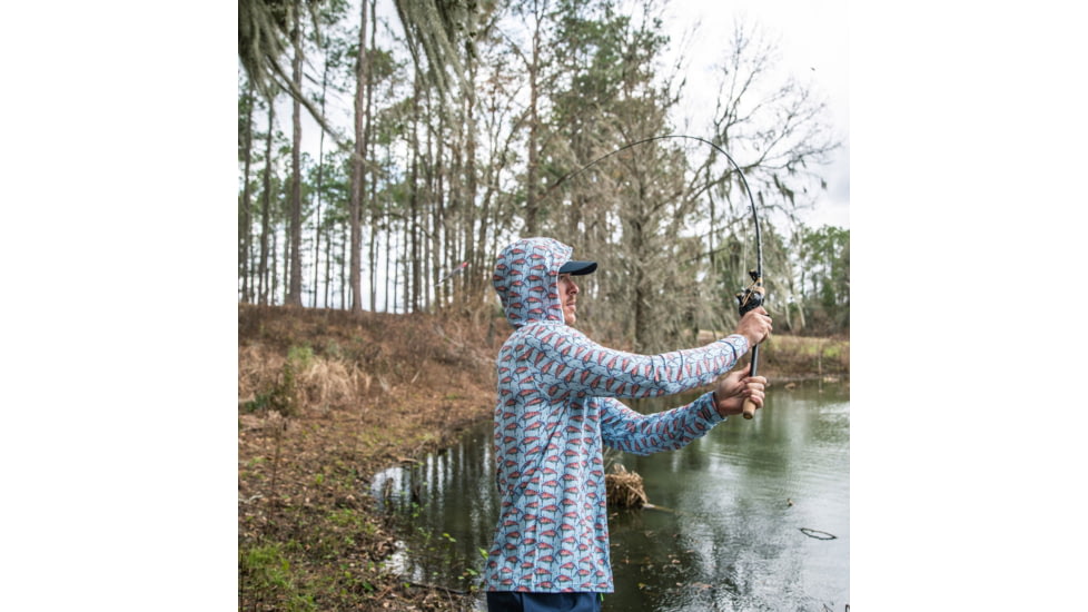 Googan Squad Water Color Banger Mesh Hooded Long-Sleeve Shirt - Mens, Small, GS233-S