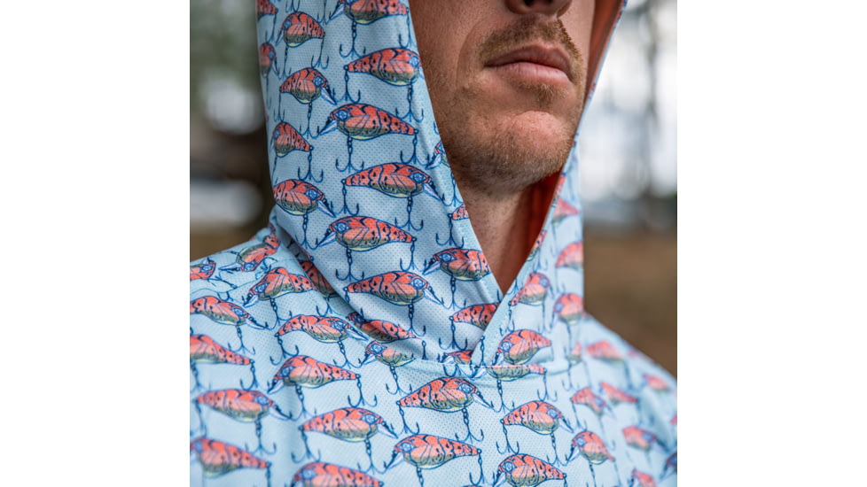 Googan Squad Water Color Banger Mesh Hooded Long-Sleeve Shirt - Mens, Small, GS233-S