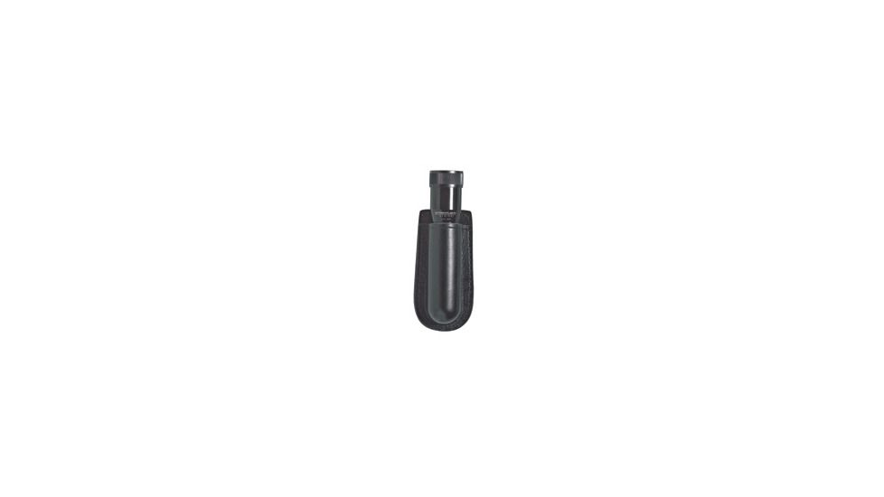 Gould &amp; Goodrich Open-Top Flashlight Case, Nickel, Streamlight Stinger LED, Black Weave, B673-7W