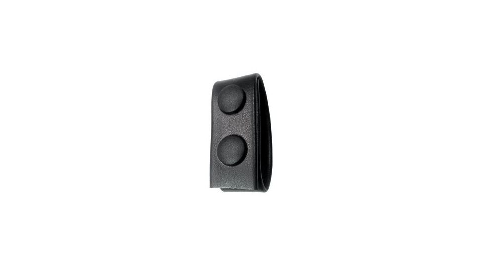 Gould &amp; Goodrich Belt Keeper, Double Snap, Place on Belt up to 2-1/4 in, Black, L76