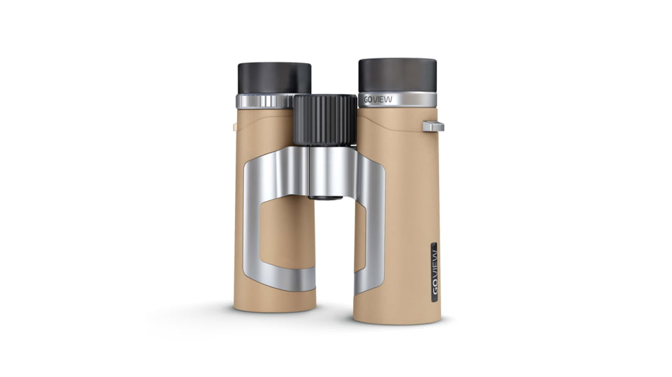 GoView ZOOMR 10x34mm Roof Prism Binoculars, Light Brown, 4260527415947