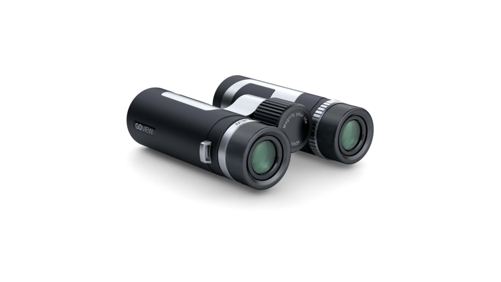 GoView ZOOMR 10x34mm Roof Prism Binoculars, Phantom Black, 4260527415954