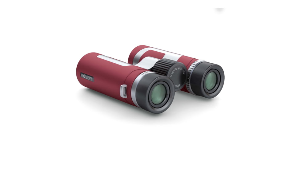 GoView ZOOMR 10x34mm Roof Prism Binoculars, Ruby Red, 4260527415961