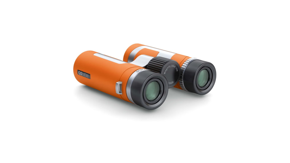 GoView ZOOMR 10x34mm Roof Prism Binoculars, Sunset Orange, 4260527415930