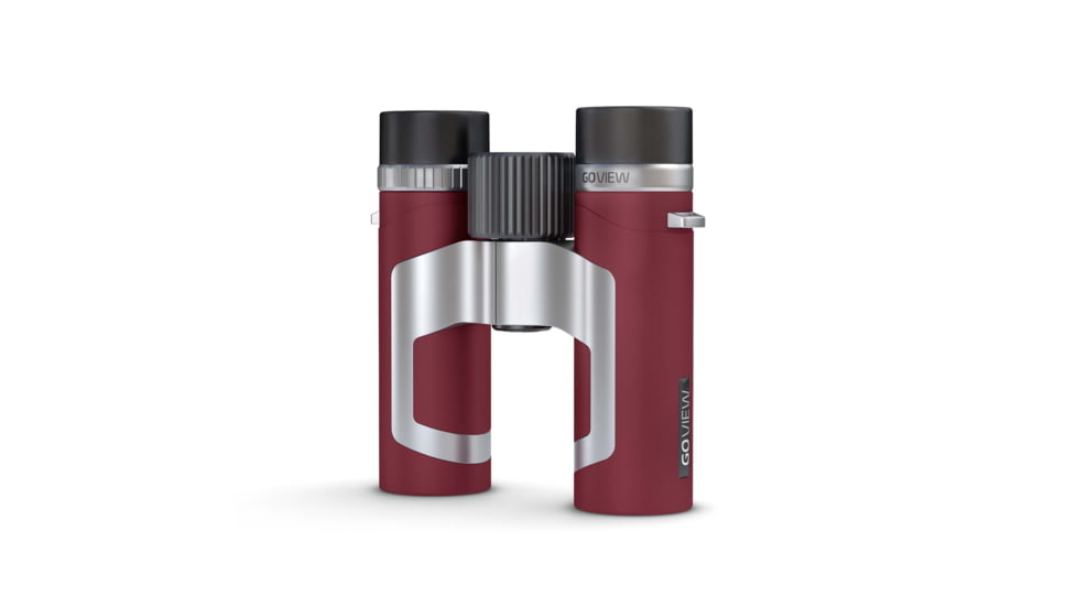 GoView ZOOMR 8x26mm Roof Prism Binoculars, Ruby Red, 4260527415916