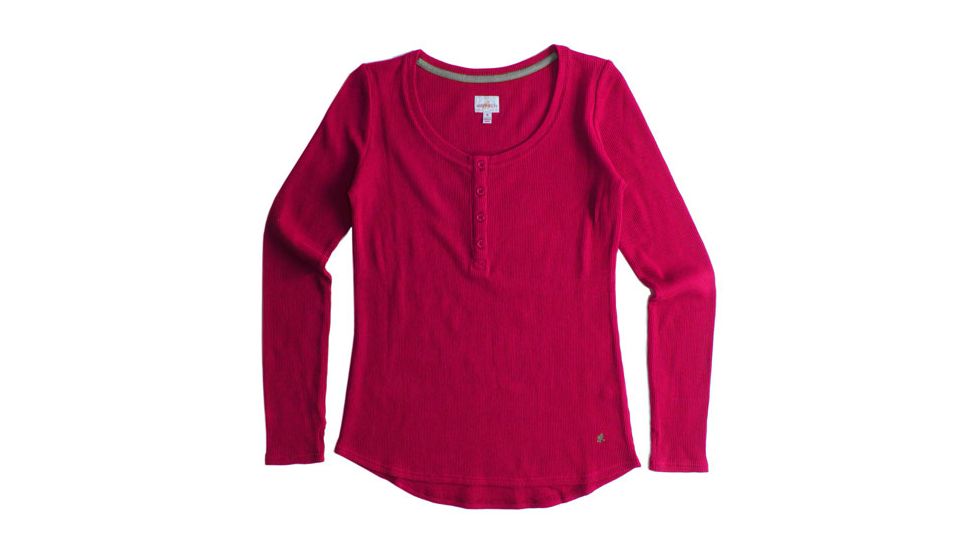 Gramicci Ellie Thermal Henly Shirt - Womens-Berry-Large