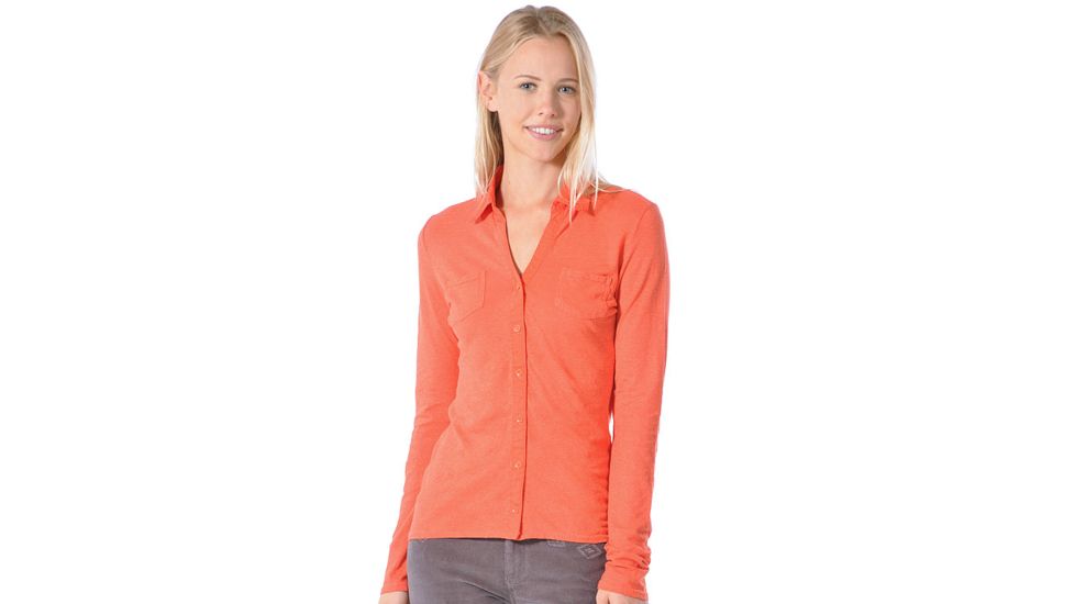 Gramicci Willow Organic Button Down Long Sleeve - Women's-Paprika-Small