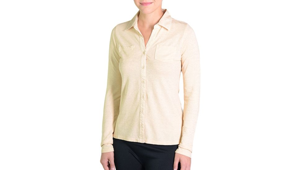 Gramicci Willow Organic Button Down Long Sleeve - Women's-Sand-Small