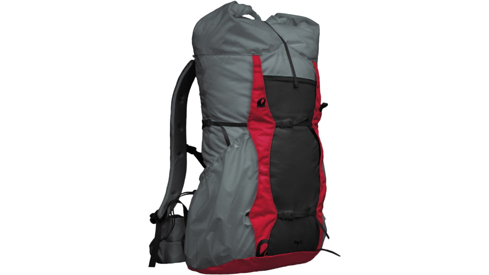Granite Gear Virga3 Backpack, Long, Flint/Bright Red, 55L, 50026-0002