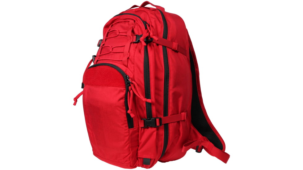 Grey Ghost Gear 3 Day Pack/Medic Pack, Black Zip, Red, GTG5946-Red