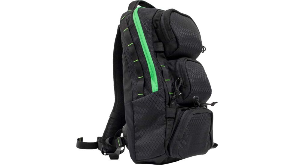 Grey Ghost Gear GG Civilian Impact Bag, Black Diamond/Lime Green, 6014-2D-52