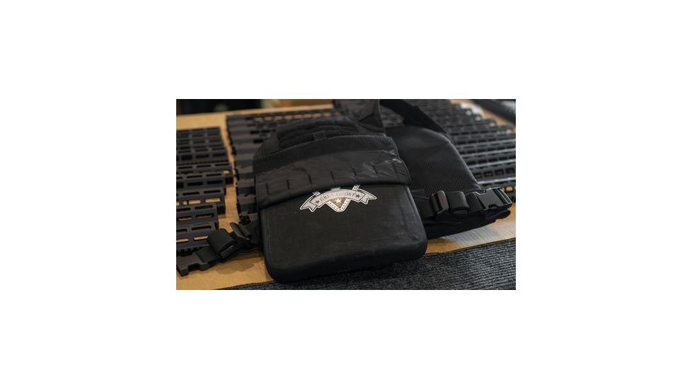 Grey Ghost Gear Level III+ 10x12 Stand Alone Single Curve Armor Plate, Black GGAP-31