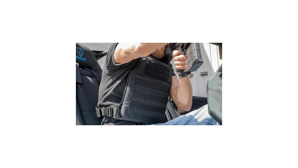 Grey Ghost Gear Level III+ 10x12 Stand Alone Single Curve Armor Plate, Black GGAP-31