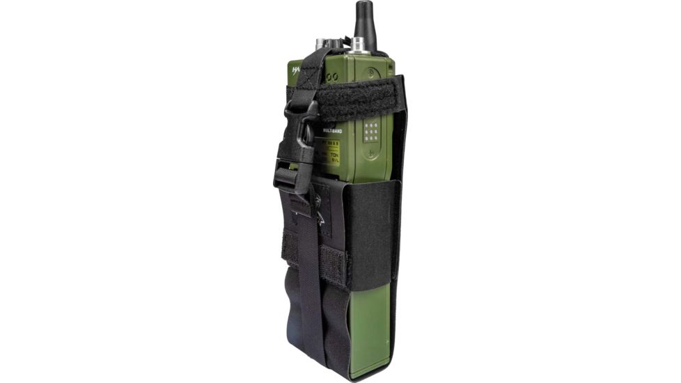 Grey Ghost Gear Radio Pouch Large, Laminate, Black, GTG0392-2