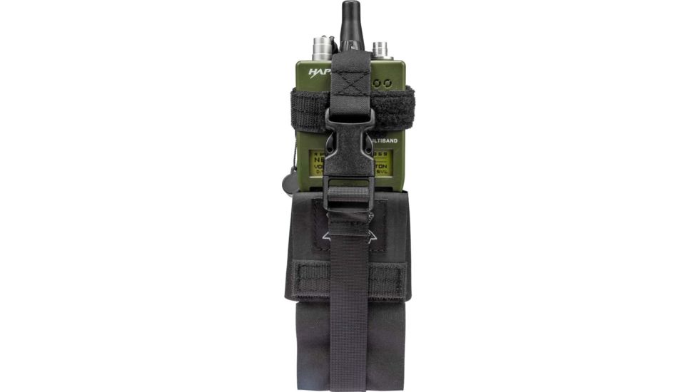 Grey Ghost Gear Radio Pouch, Laminate, Black, Large, GTG0392-2