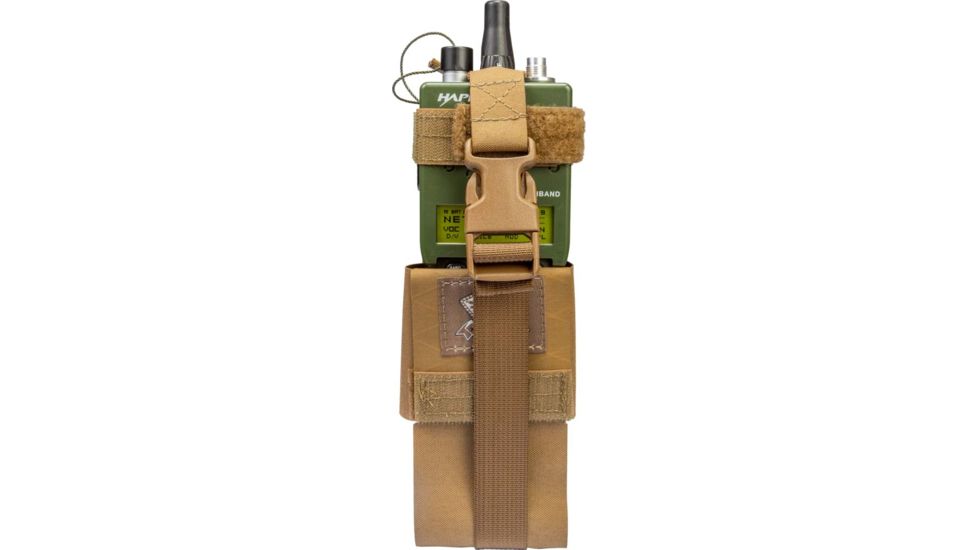 Grey Ghost Gear Radio Pouch, Laminate, Coyote Brown, Large, GTG0392-14