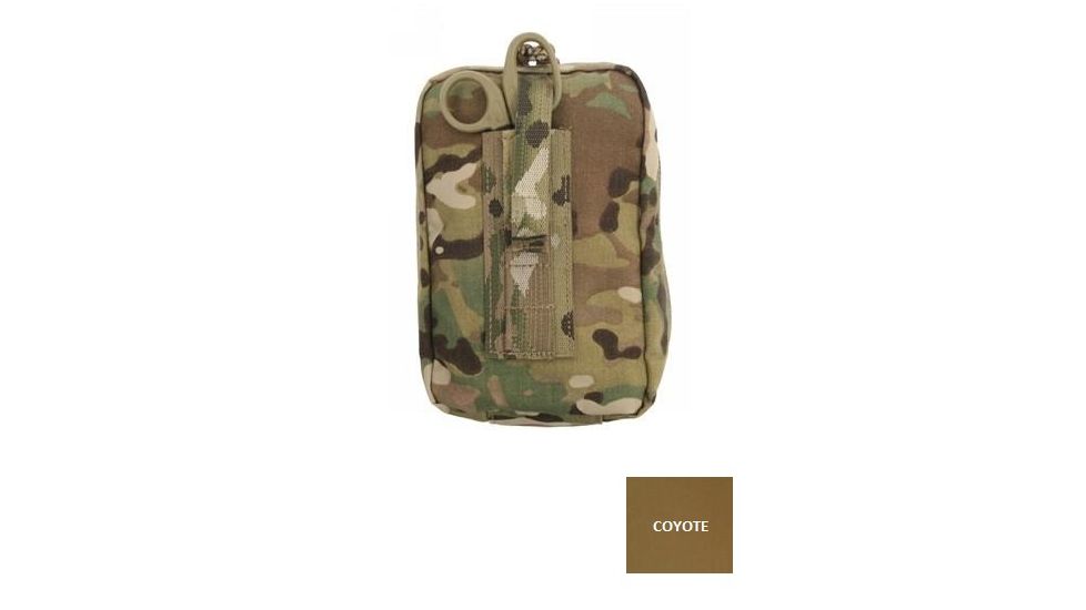 Grey Ghost Gear Small Medical Pouch, MALICE Clips for MOLLE/PALS, Coyote Brown, 4003-14
