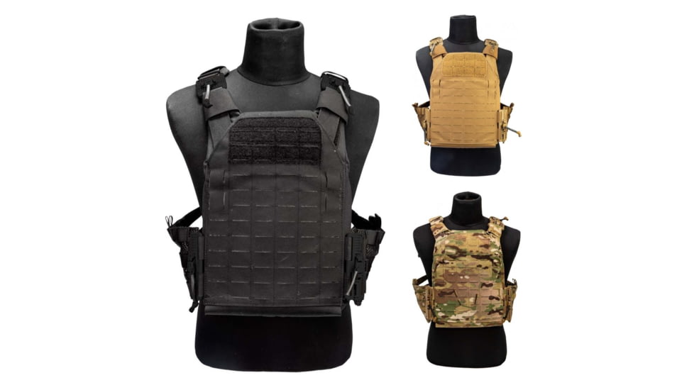 Grey Ghost Gear SMC Plate Carrier, Black, Coyote Brown, MultiCam