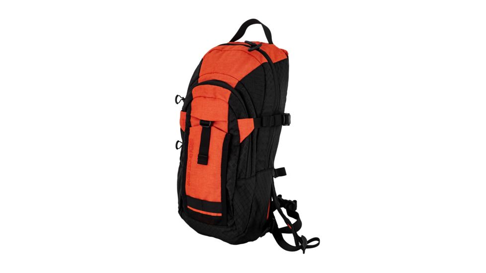Grey Ghost Gear TQ Hydration Pack, Black Diamond/Orange Heather 6006-2D-45H