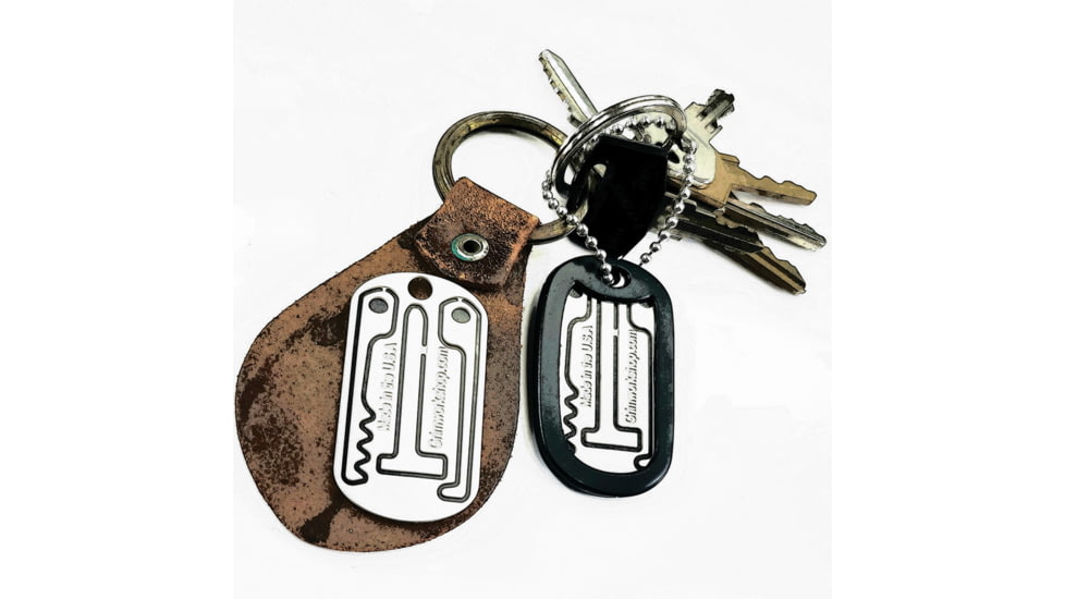 Grim Workshop Lock Pick Dog Tag Tool, Hardened Stainless Construction, GWLOCKTAG