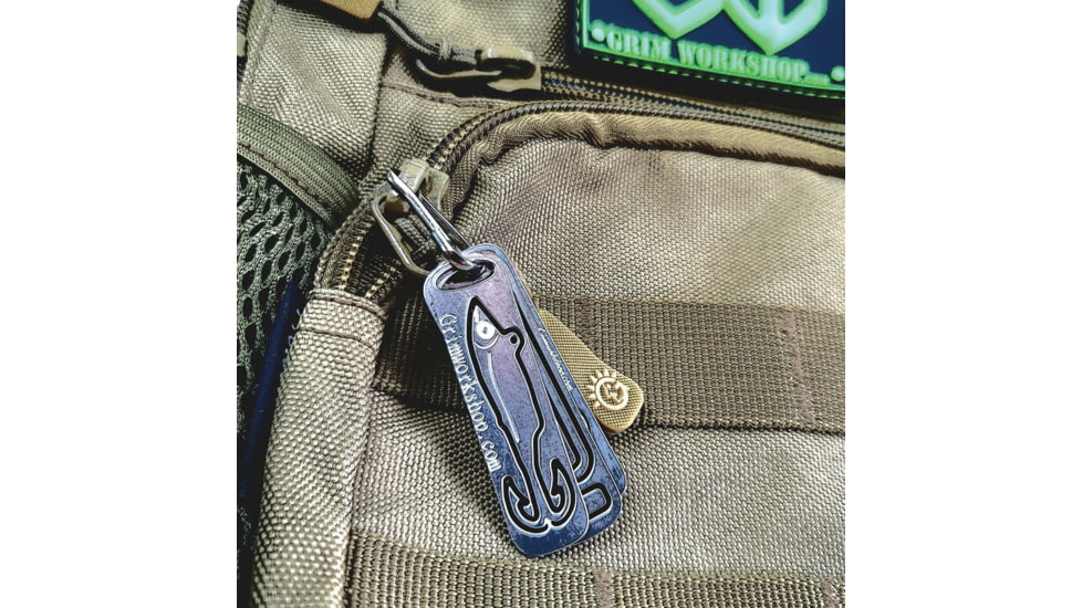 Grim Workshop Minnow Lure Micro Tool, Hardened Stainless Construction, 1.75in x 0.5in, GWMINOWMICTOOL