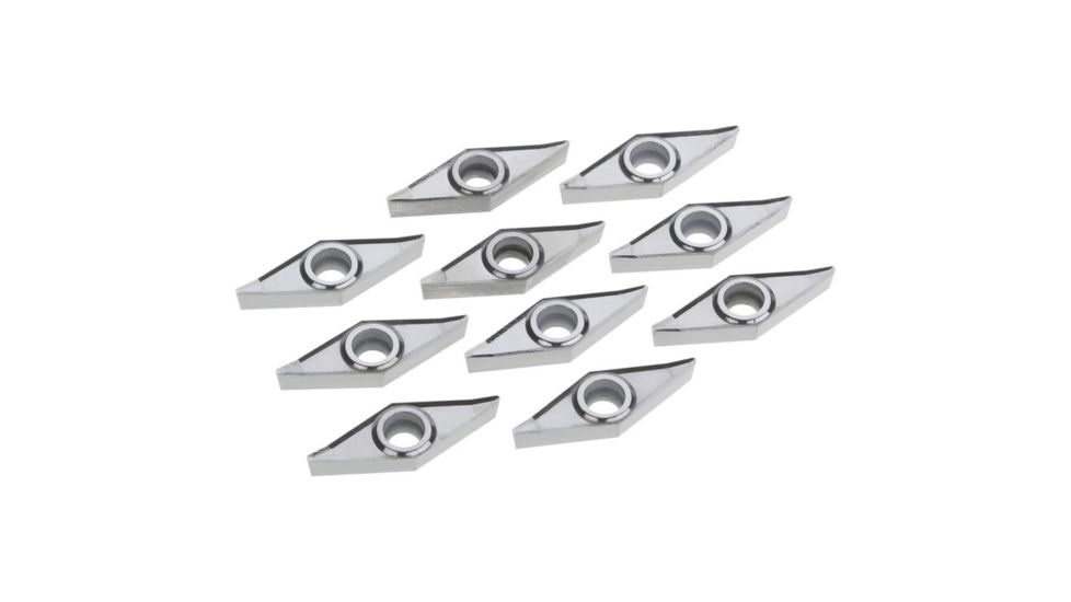 Grizzly Industrial 10 Inserts for Aluminum for T10372, T10447, T10448, T10449 and T10450 T10451