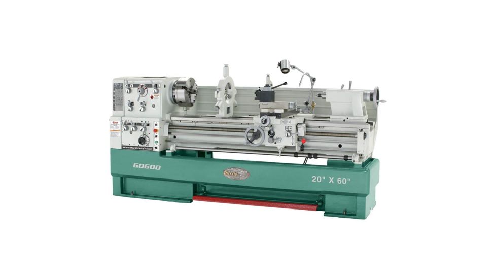 Grizzly Industrial 20in. x 60in. 3-Phase Big Bore Metal Lathe G0600