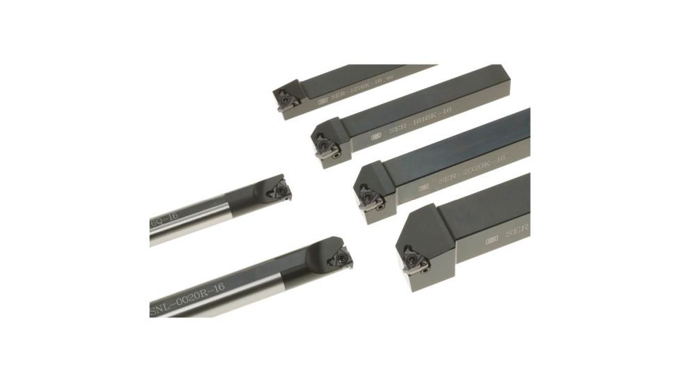 Grizzly Industrial Carbide Inserts 16 ER G 60 for Stainless, Aluminum, Cast-Iron, pk. of 10 H8349