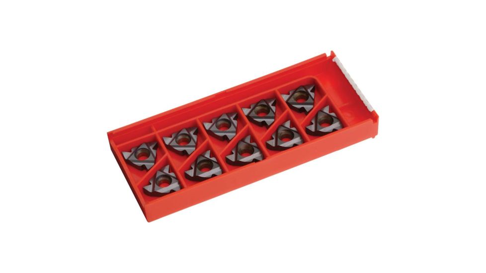 Grizzly Industrial Carbide Inserts 16 ER G 60 for Stainless, Aluminum, Cast-Iron, pk. of 10 H8349
