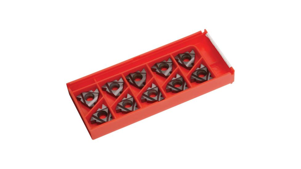 Grizzly Industrial Carbide Inserts 16 IR G 60 for Stainless, Aluminum, Cast-Iron, pk. of 10 H8351