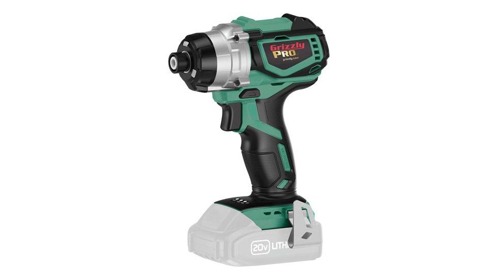 Grizzly Industrial Grizzly PRO 20V Brushless 1/4in. Impact Driver Bare Tool, T30291