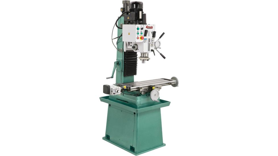Grizzly Industrial Heavy-Duty Mill/Drill with Stand and Power Feed G0755