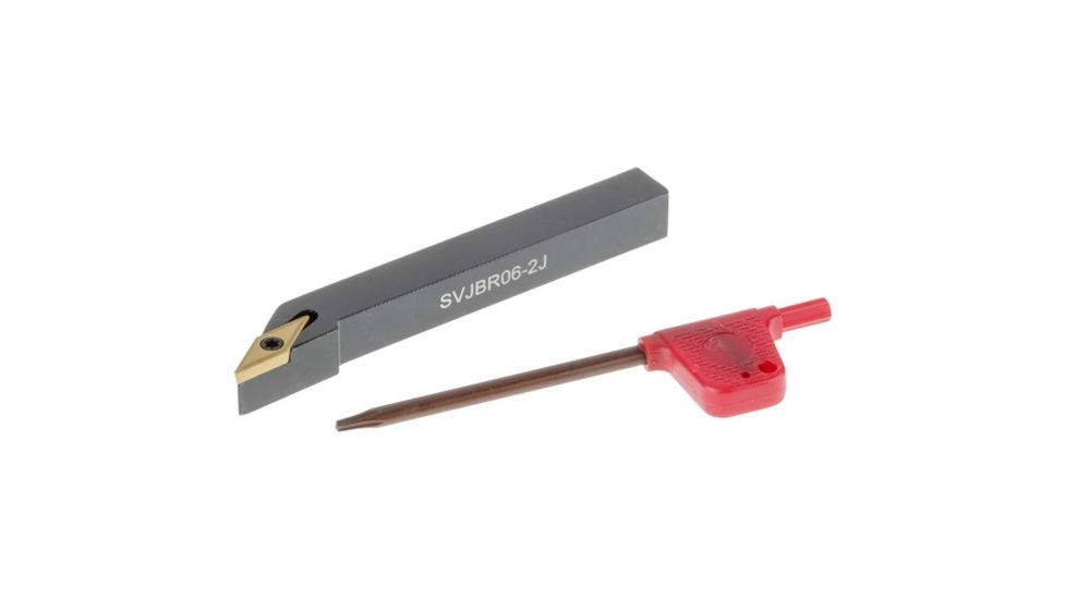 Grizzly Industrial Turning/Profiling Toolholder SVJBR 3/8in. x 2-1/2in., 3-Deg. Cutting Angle, RH T10849
