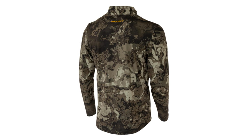 Gsm Muddy TR Lightweight Quarter Zip Long Sleeve Shirt Veil Canyon Grey S, MUD-LW-QZ-VCG-S