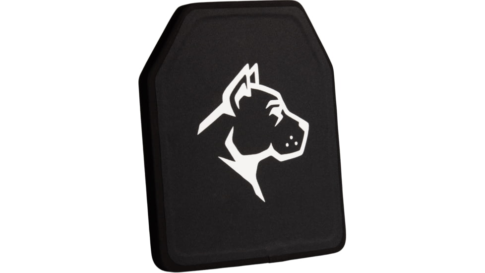 Guard Dog Body Armor Level IV Ceramic Plate, Black, 10x12, IVPLATE