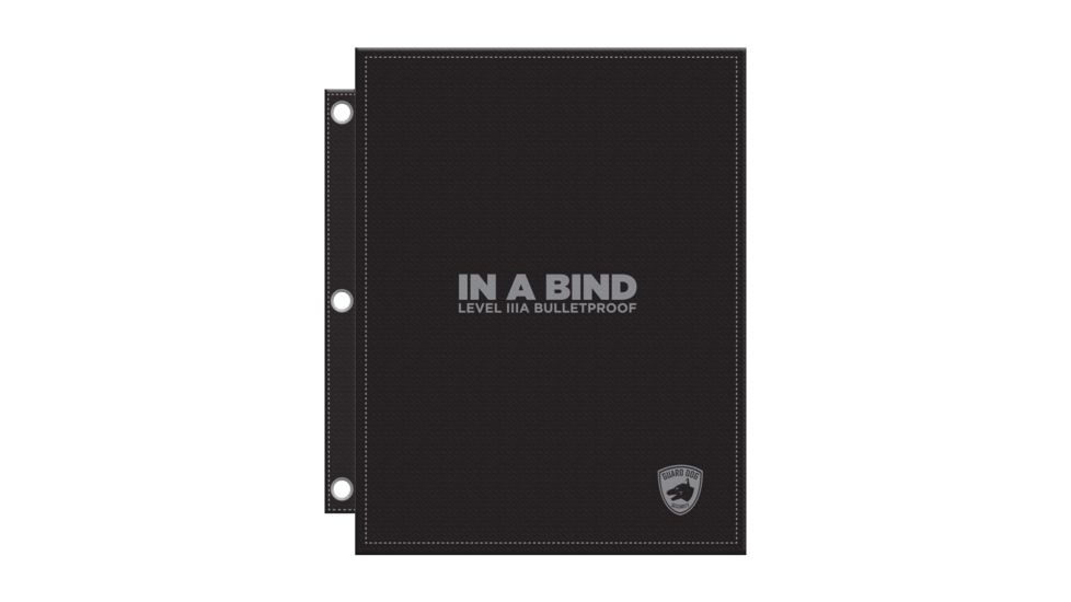 Guard Dog Security 3 Ring Binder Notebook, Black, BP-GDIB-BK
