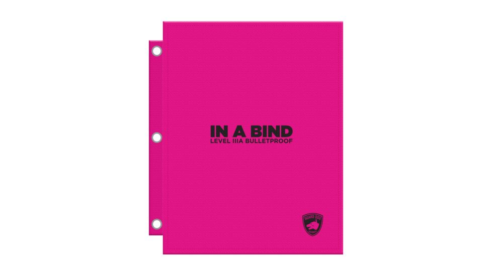 Guard Dog Security 3 Ring Binder Notebook, Pink, BP-GDIB-PK