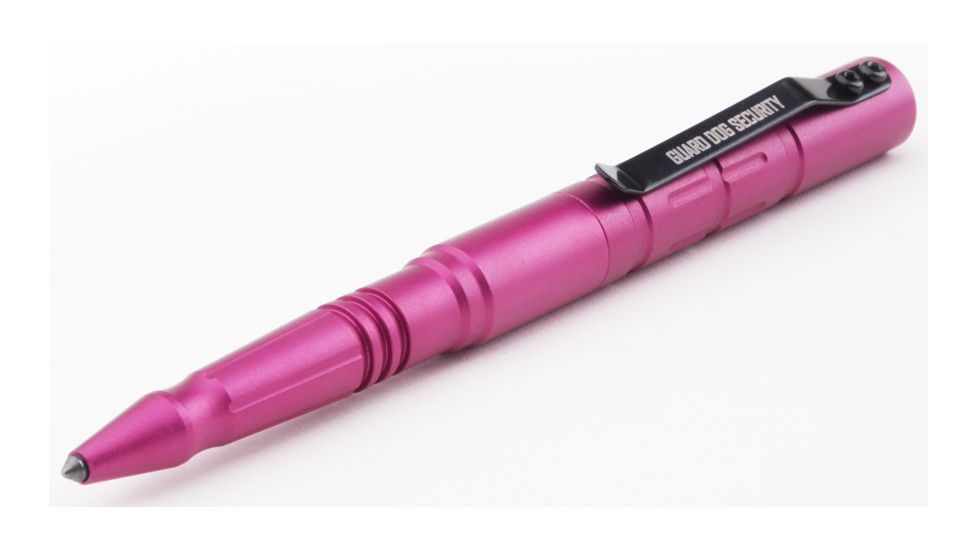 Guard Dog Security Tactical Pen - Type III Aluminum Tactical Pen w/ Tungsten Steel Pressure Tip, Pink TP-GDE1000PK