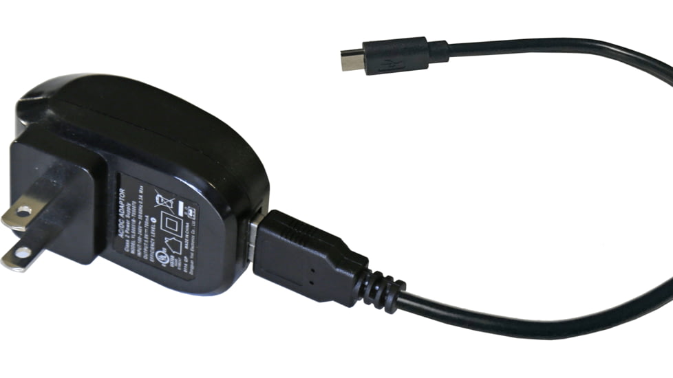 Guardian Angel AC Adaptor with Micro USB Cable, Black, ELT-ACA-M