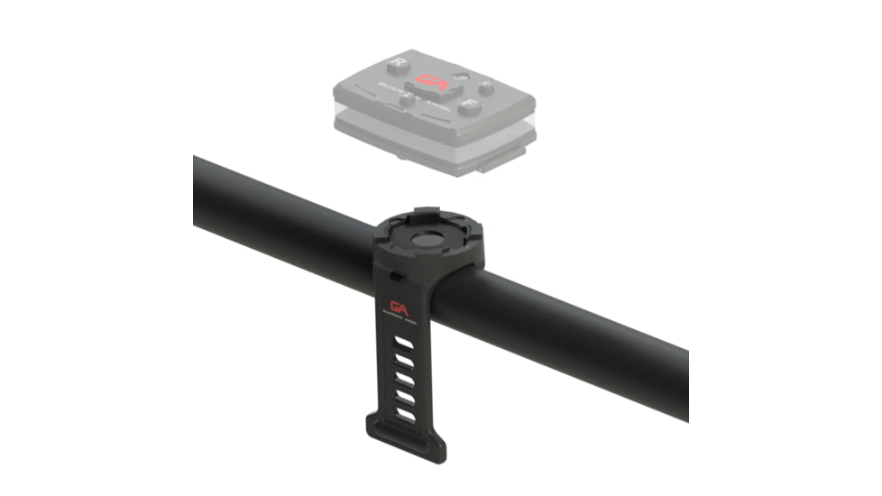 Guardian Angel Bike/Rail Rubber Strap Mount with Magnetic Mount, Black, ELT-BSM