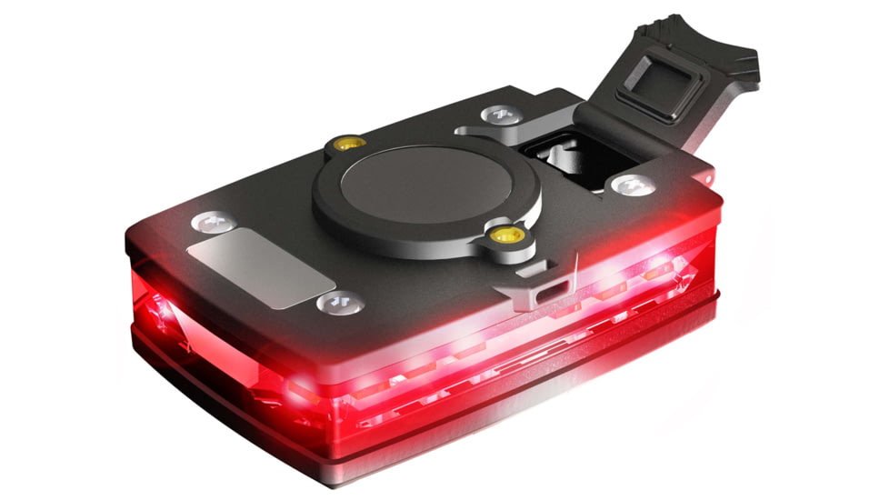 Guardian Angel Elite Series Wearable Safety Light, Black Casing, Red Front, Red Rear, White Top Light, White Work Light, ELT-R/R