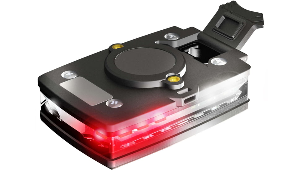 Guardian Angel Elite Series Wearable Safety Light, Black Casing, White/Red Split Front, White/Red Split Rear, White Top Light, White Work Light, ELT-WR/WR