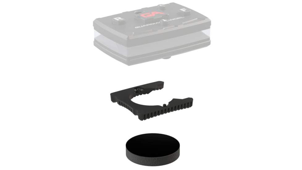 Guardian Angel Hard Hat Mount with Magnetic Mount, Black, ELT-HHM