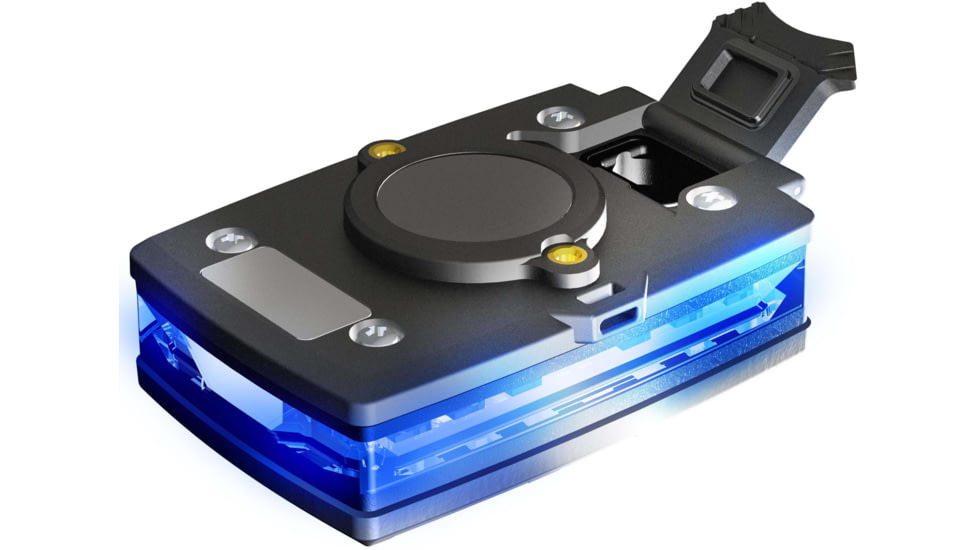 Guardian Angel Infrared Hybrid Wearable Safety Light, Black Casing, White/Blue Split Front, Blue Rear, Infrared Top Light, Red Work Light, ELT-B/B-IR