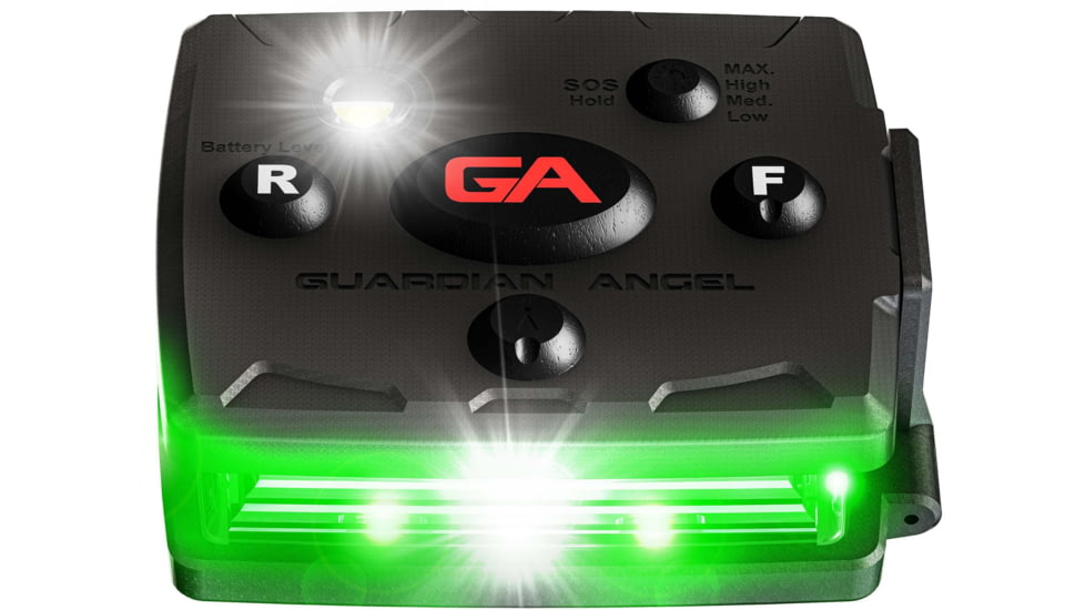 Guardian Angel Micro Series Wearable Safety Light, Green/Green, MCR-G/G