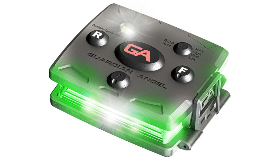 Guardian Angel Micro Series Wearable Safety Light, Green/Green, MCR-G/G